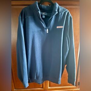Vineyard Vines Men's Navy 3/4 Zip-Up Sweatshirt Size XL